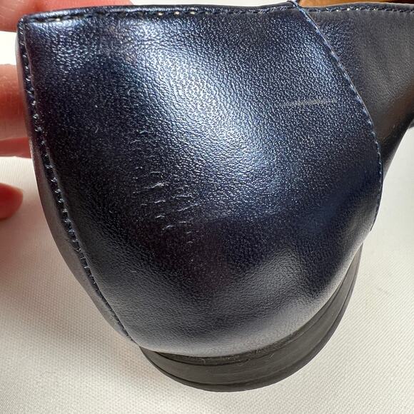 Naturalizer Emeline Slip On Loafer Women's 7.5 Blue Leather Business Travel Shoe - Picture 8 of 11